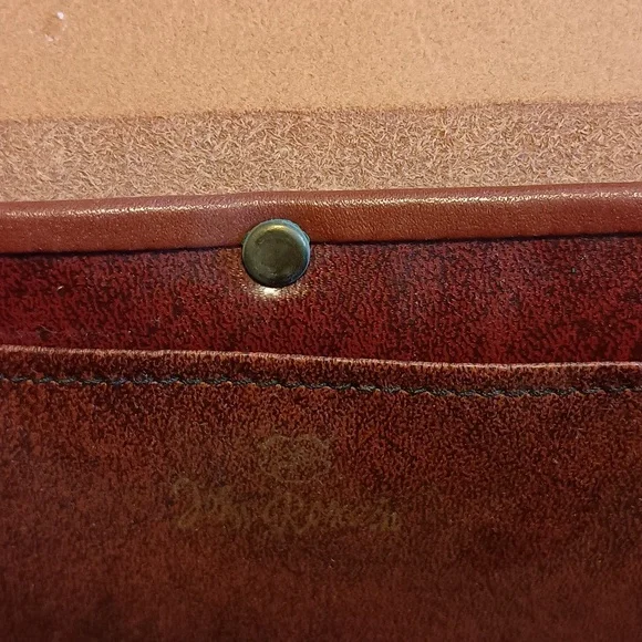 Vintage 60s 70s John Romain Saddle Leather Shoulder Bag - Picture 6 of 11